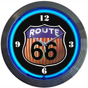 Route 66 Neon Clock