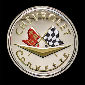 corvette-c1-badge-metal-sign