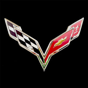 corvette-c7-flags-logo-metal-sign