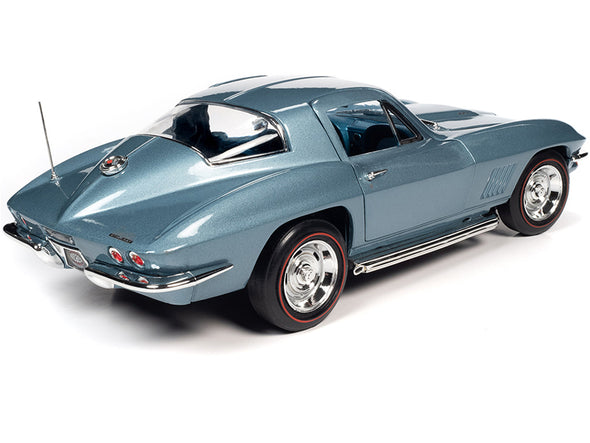 1967 Corvette 427 Hardtop Elkhart Blue Metallic w/ Blue Interior 1/18 Diecast