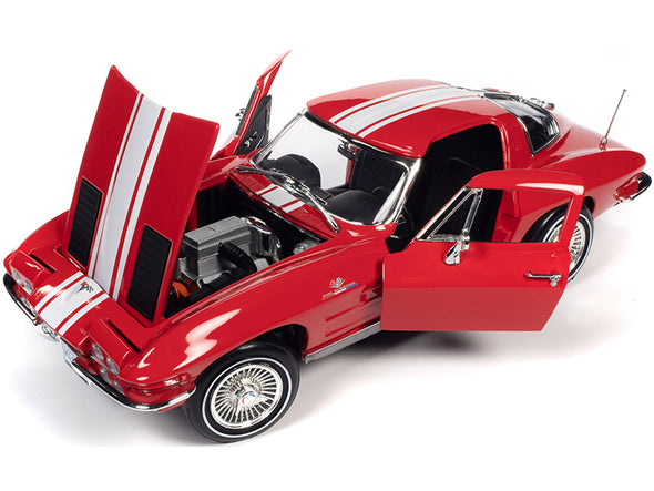 1963 Corvette Stingray Z06 Red American Muscle 30th Anniversary 1/18 Diecast