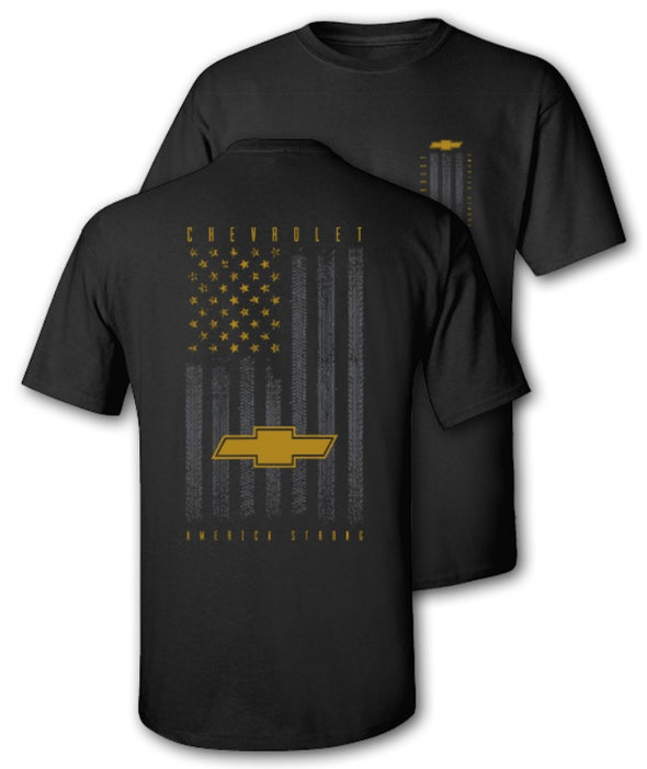 Patriotic Chevrolet America Strong T-Shirt and Hat Bundle