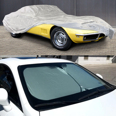 C3 Corvette Collector-Fit Car Cover and OC Sun Shade Bundle