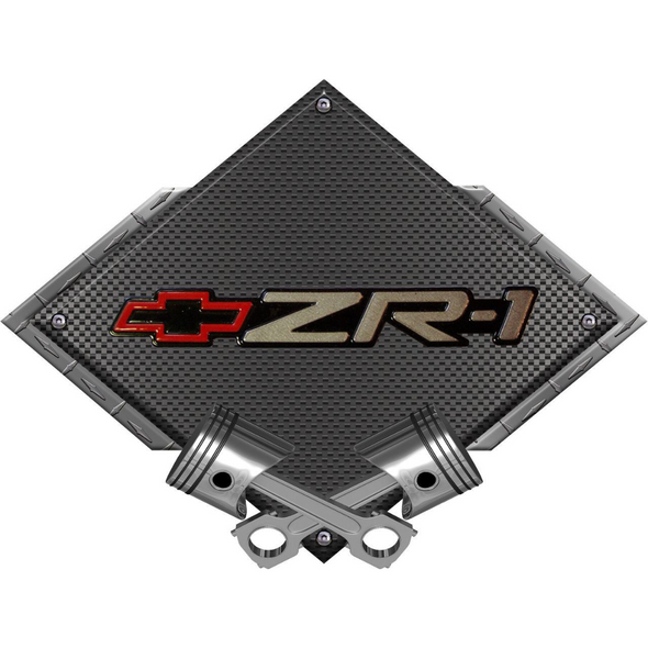 c4-corvette-zr-1-black-diamond-cross-pistons-steel-sign