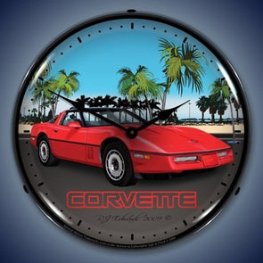 c4-red-corvette-lighted-wall-clock