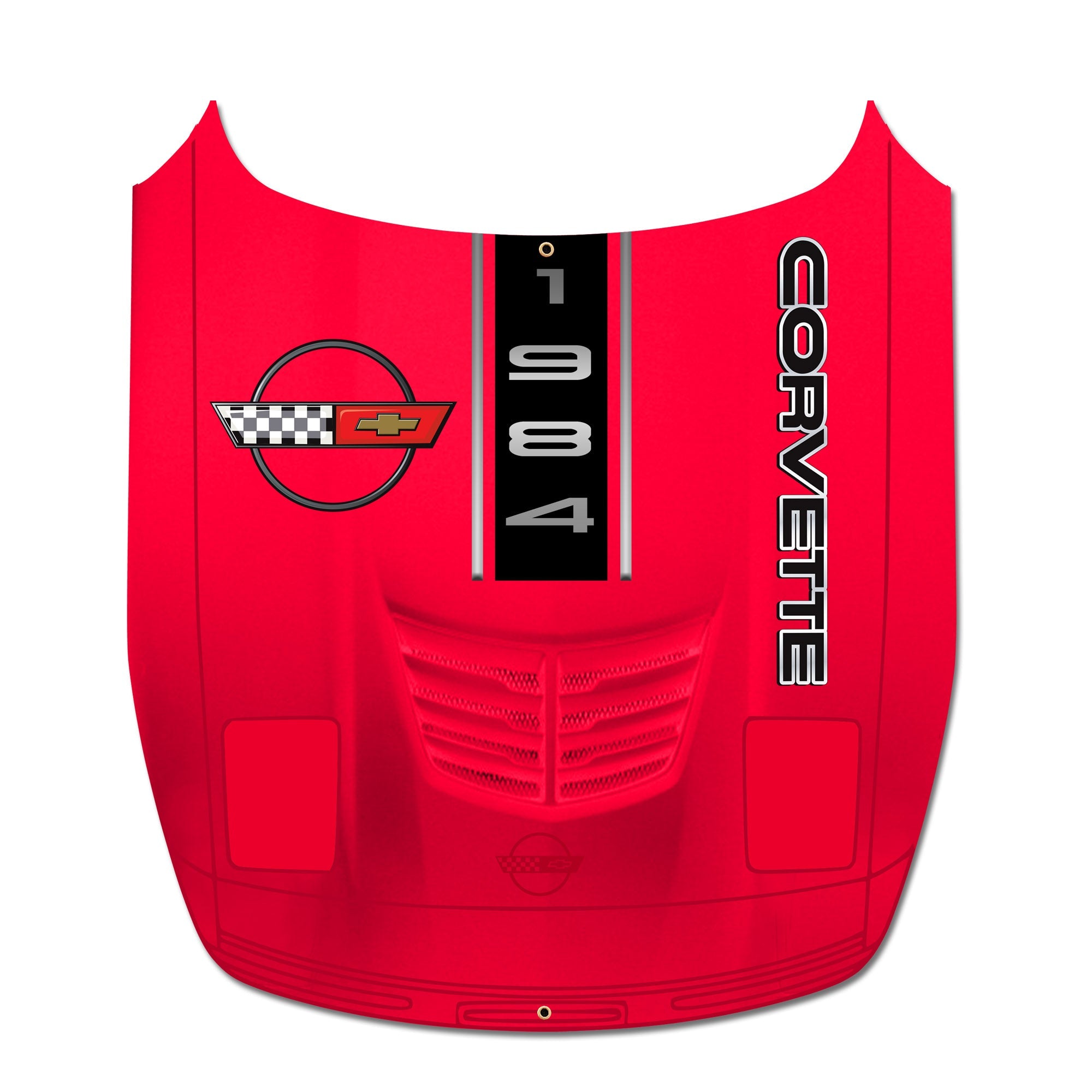 C4 Corvette Car Hood Wall Decor