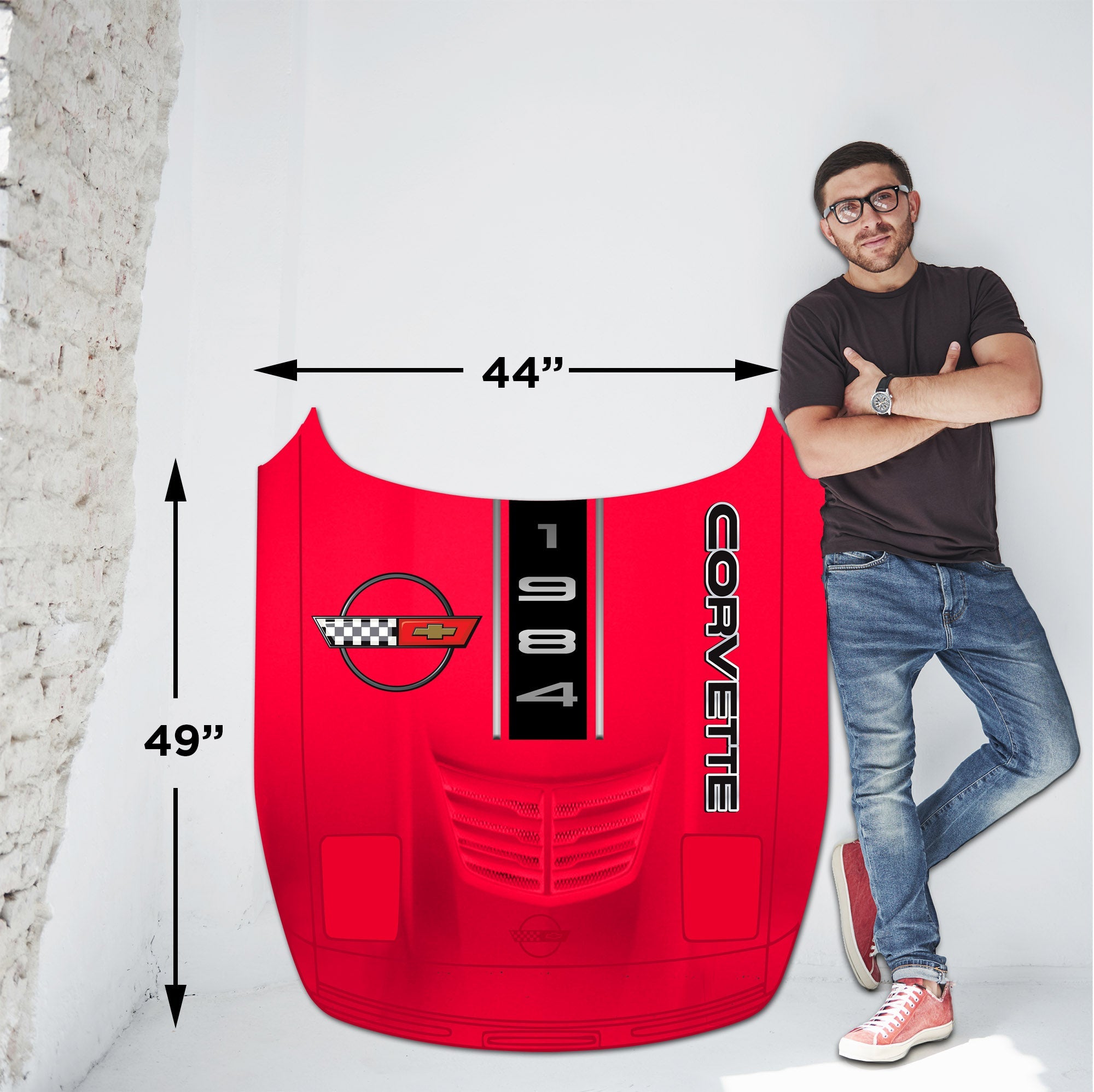 C4 Corvette Car Hood Wall Decor