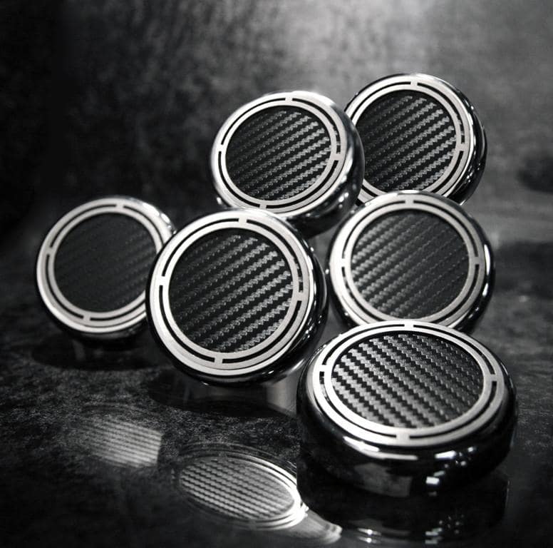 C5 Corvette and C6 Corvette Engine Fluid Cap Cover 6Pc Slotted Set
