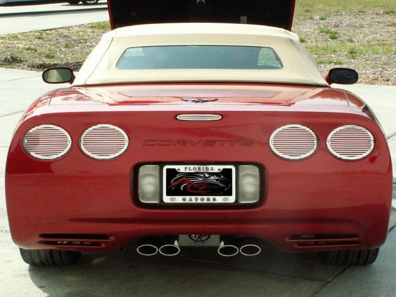 C5 Corvette 5th Brake Light Grille | Billet Style Polished Stainless Steel