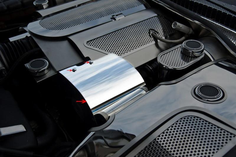 C5 Corvette Alternator Cover Polished Stainless Steel