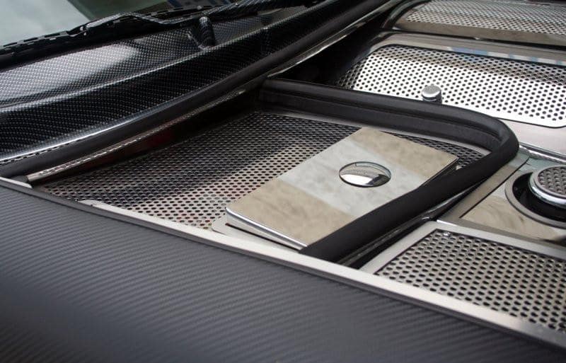 C5 Corvette Battery / Fuse Box Cover - Perforated Polished Stainless Steel