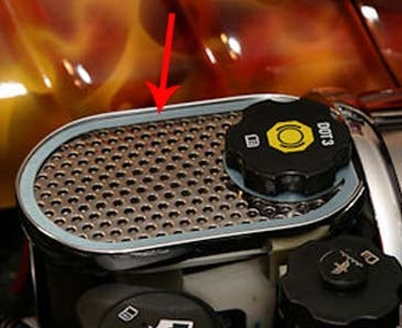 C5 Corvette Brake Master Cylinder Cover w/ Cap Cover - Polished Stainless Steel