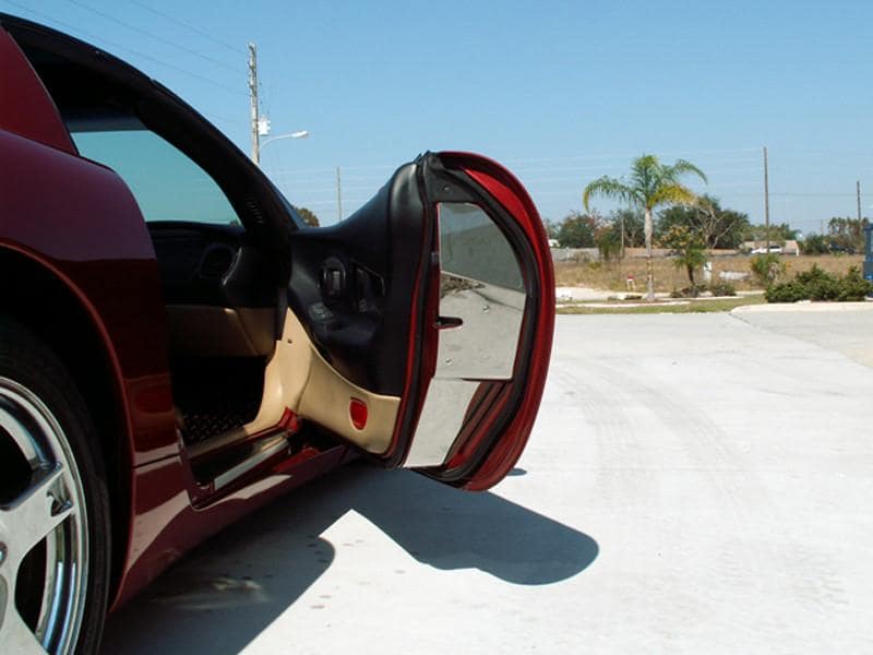 C5 Corvette Door Jam Covers Polished Stainless Steel 2Pc Set