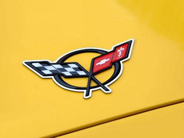 C5 Corvette Emblem Trim | 2pc | Polished Stainless Steel