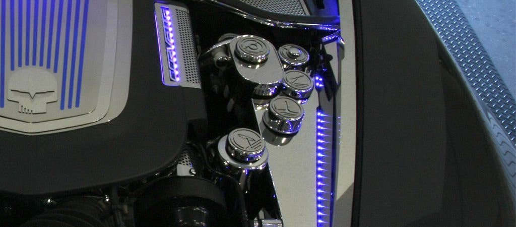 C5 Corvette Executive Series Fluid Cap Cover | Manual | 6Pc Stainless Steel Set