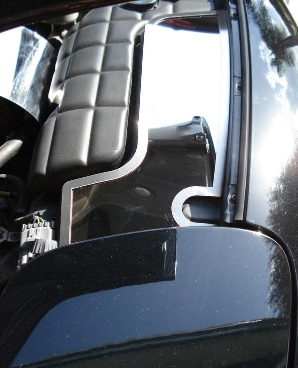 C5 Corvette Inner Fender Accent Plates - Polished Stainless Steel