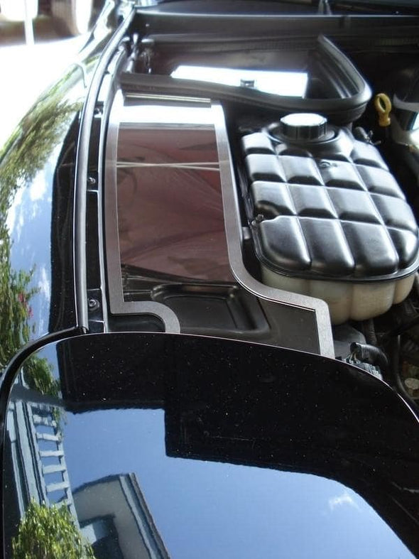 C5 Corvette Inner Fender Accent Plates - Polished Stainless Steel