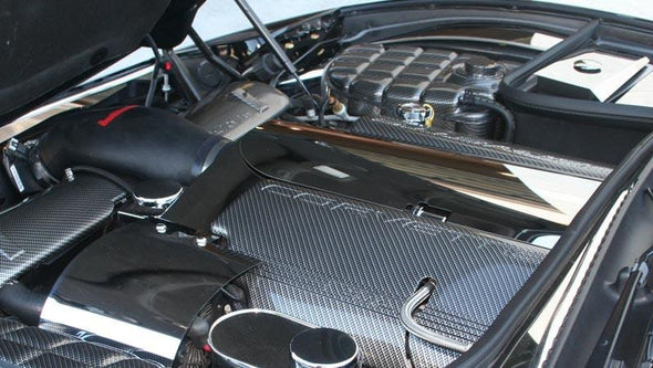 C5 Corvette Plenum Cover Polished Stainless Steel Low Profile