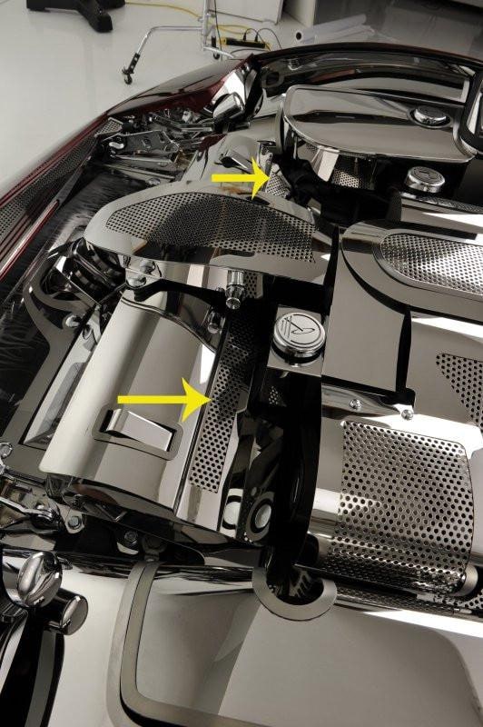 C5 Corvette Radiator Cover Polished Stainless | Corvette Store Online