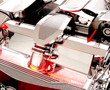 C5 Corvette Radiator Cover Polished Stainless Steel
