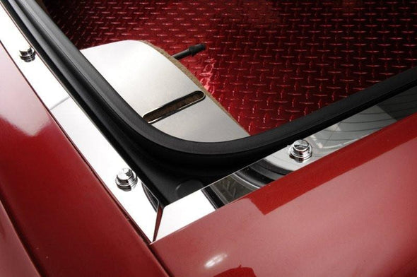 C5 Corvette Coupe Rear Deck Trim 3Pc Kit - Polished Stainless Steel