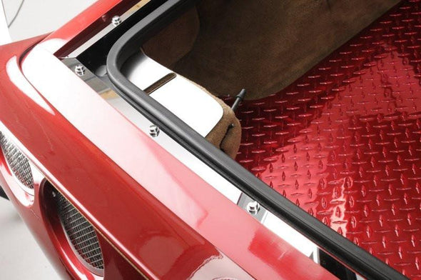 C5 Corvette Convertible Rear Deck Trim 3Pc Kit - Polished Stainless Steel