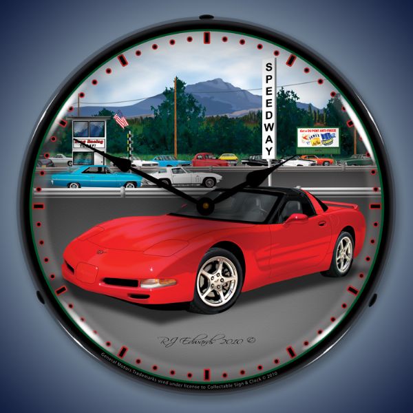 C5 Corvette Speedway Lighted Clock