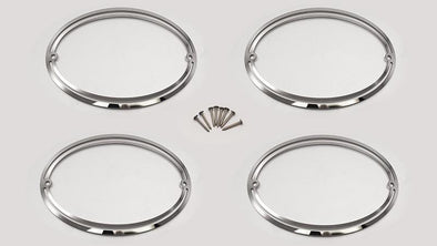 C5 Corvette Taillight Trim Rings | Polished Stainless Steel