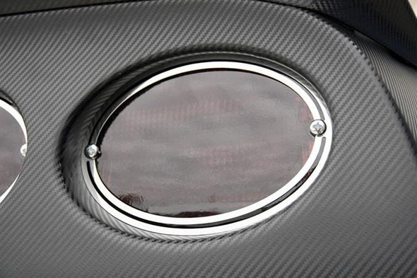 C5 Corvette Taillight Trim Rings | Polished Stainless Steel