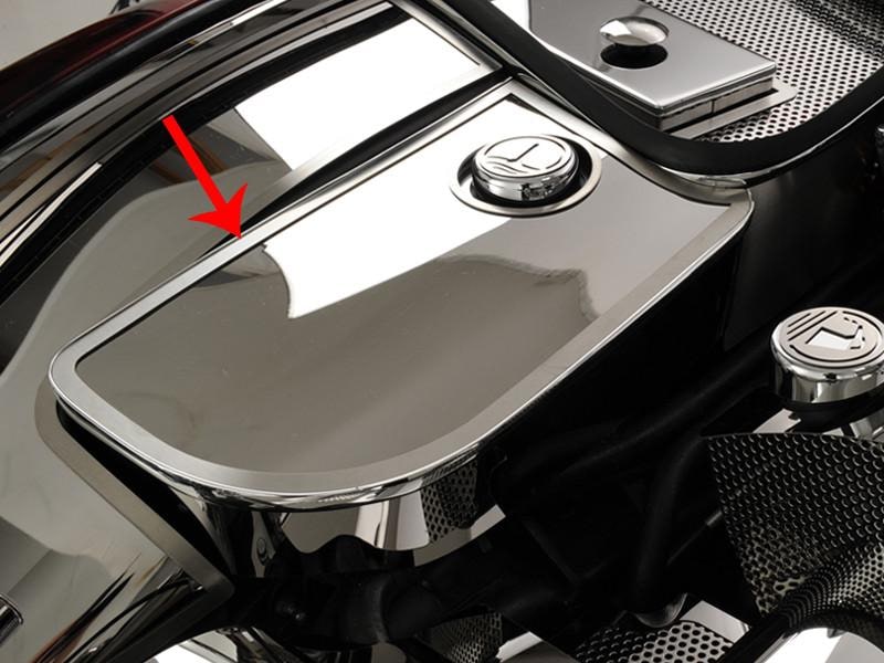 C5 Corvette Water Tank Cover w/ Chrome Cap Cover - Polished Stainless Steel