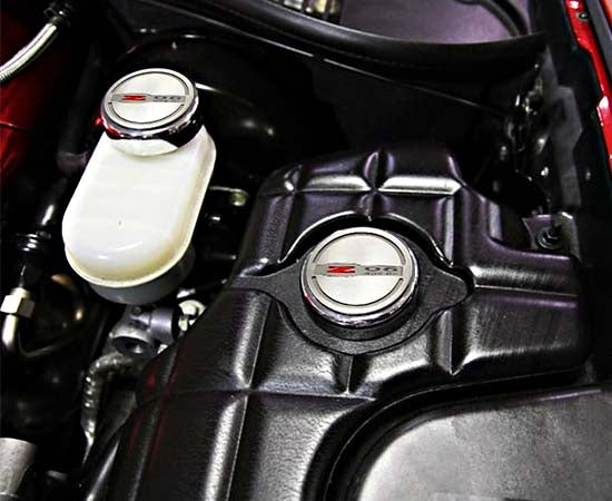 C5 Corvette Z06 405HP Engine Fluid Cap Cover | 6Pc Slotted Set