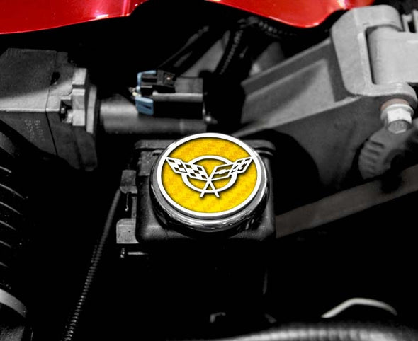 C5 Corvette Engine Fluid Cap Cover | 6Pc Slotted Set (Manual Transmission)