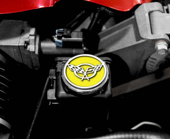 C5 Corvette Engine Fluid Cap Cover | 5Pc Slotted Set (Automatic Transmission)