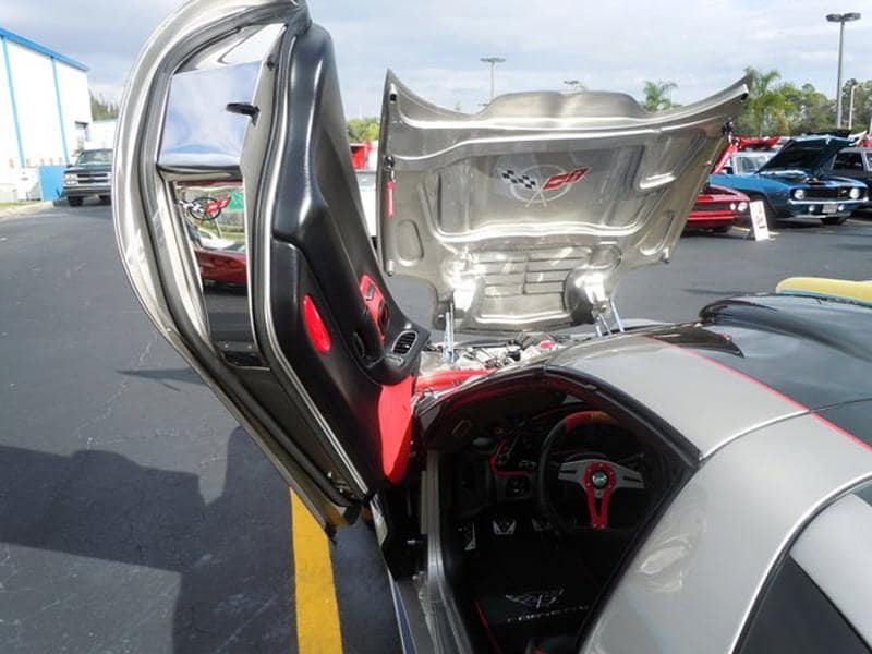 C5 Corvette Door Jam Covers (Lambo Style) - Polished Stainless Steel