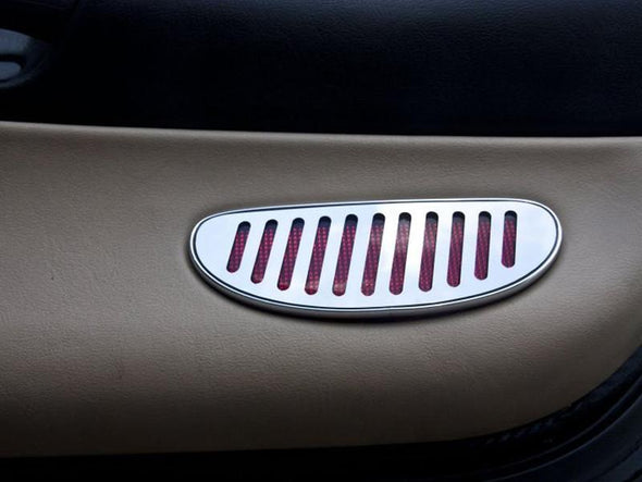 C5 Corvette Door Reflector Trim - Polished Stainless Steel