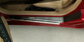 C5 Corvette Doorsills Outer - Brushed with Chrome Ribs