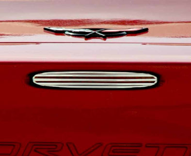 C6 Corvette 5th Brake Light Cover Billet Style | 4 pc | Polished