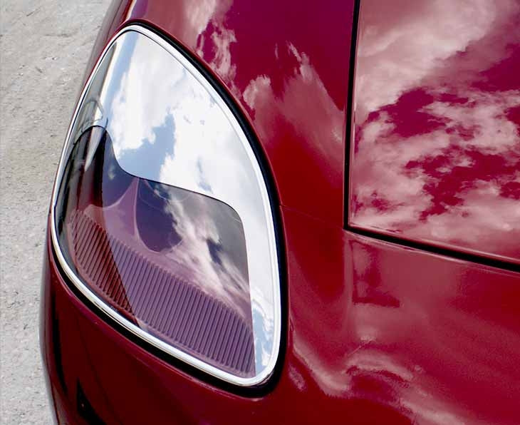 C6 Corvette Aggressive Headlight Eyebrow Kit | 2 pc | Chrome ABS
