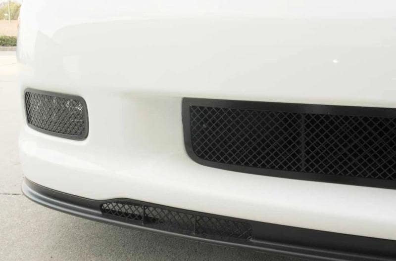 C6 Corvette Air Dam "Blakk Stealth" Laser Mesh Grille (Z06, Grand Sport, and ZR1)