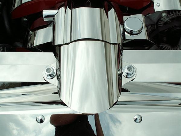 C6 Corvette Air Tube Cover - Polished Stainless Steel (2005-2007)