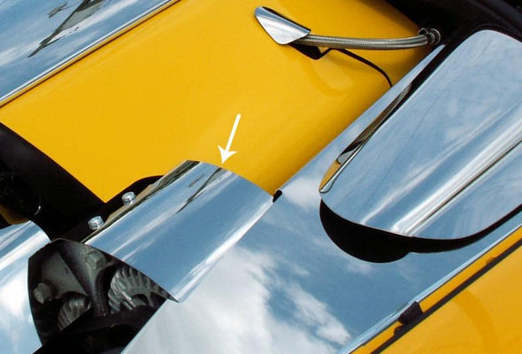 C6 Corvette Alternator Cover - Polished Stainless Steel
