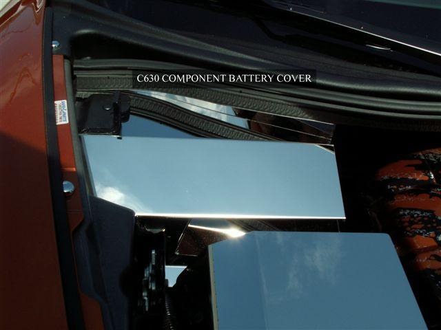 C6 Corvette Battery Cover - 2008-2013 Polished Stainless Steel