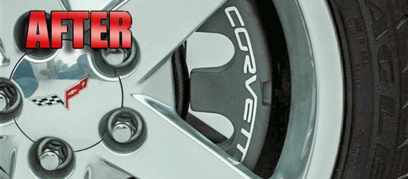 C6 Corvette Brake Pad Covers | 4 pc | Polished