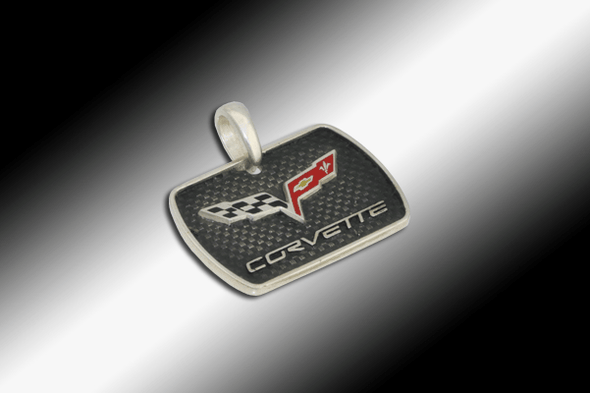 c6-corvette-carbon-fiber-looking-oxidized-pendant-sterling-silver