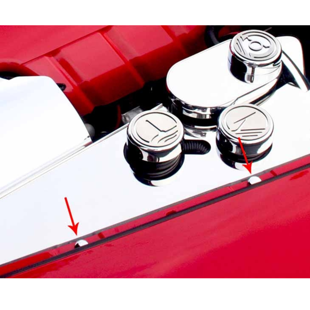 C6 Corvette | Chrome Button Screw Cover | 60Pc Kit