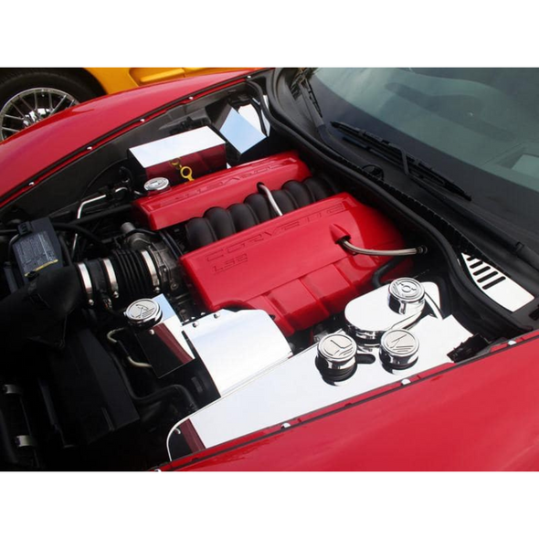 C6 Corvette | Chrome Button Screw Cover | 60Pc Kit