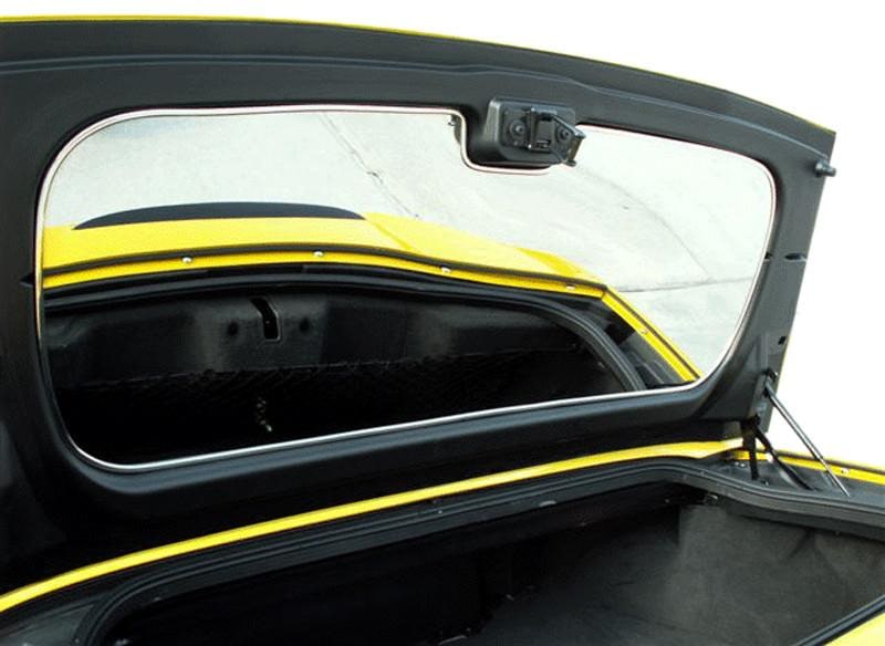 C6 Corvette Convertible Trunk Lid Panel - Polished Stainless Steel