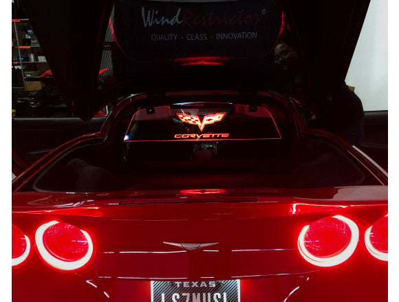 C6 Corvette Targa Top / Coupe Wind Restrictor Glow Plate