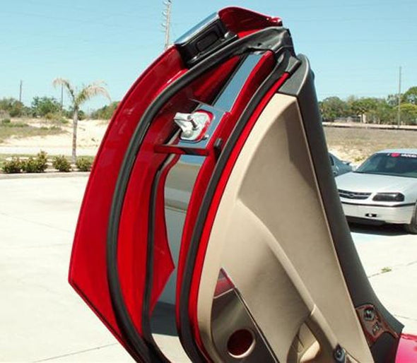 C6 Corvette Door Jam Kit for Lambo Style Doors - Polished Stainless Steel