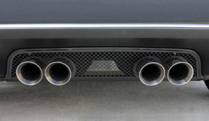 C6 Corvette Exhaust Filler Panel Laser Mesh "Blakk Stealth" Stainless Steel